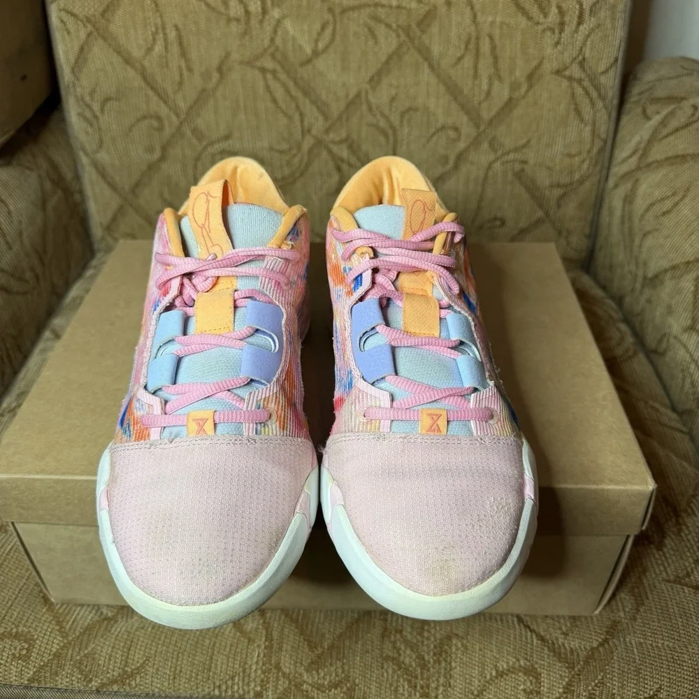 Size 8 Nike PG 6 Painted Swoosh Paul George PINK BLUE Natasha‎ DO9824-100